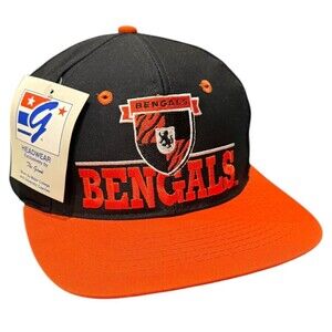 THE GAME VINTAGE CINCINNATI BENGALS SNAPBACK HAT NWT SHIELD JOE BURROW